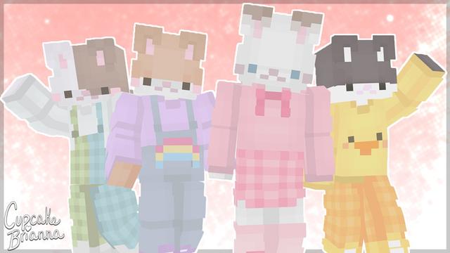 Thumbnail of the Minecraft Bedrock Marketplace product Sweet Bunny Skin Pack created by CupcakeBrianna.