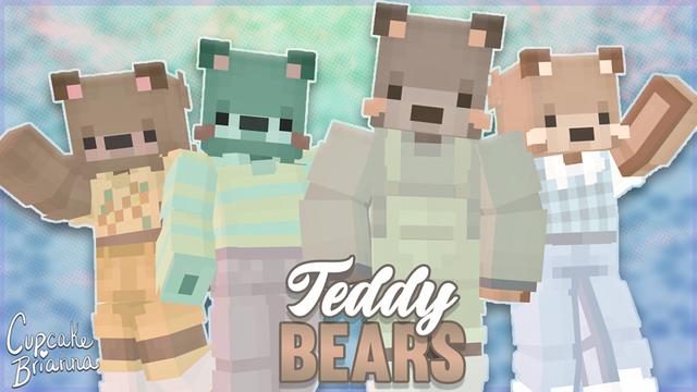 Thumbnail of the Minecraft Bedrock Marketplace product Teddy Bears Skin Pack created by CupcakeBrianna.