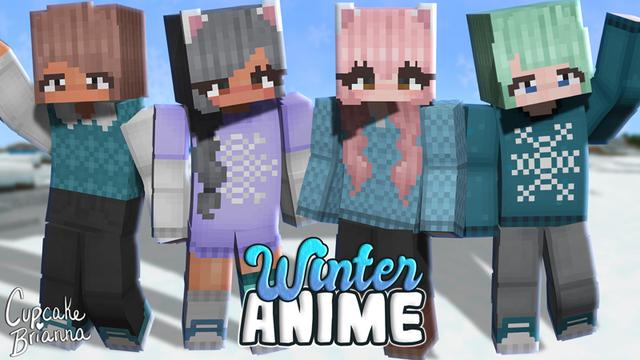 Thumbnail of the Minecraft Bedrock Marketplace product Winter Anime HD Skin Pack created by CupcakeBrianna.