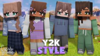 Thumbnail of the Minecraft Bedrock Marketplace product Y2K Style HD Skin Pack created by CupcakeBrianna.
