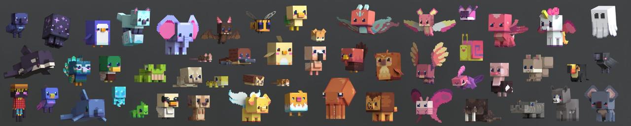 Panorama of the Minecraft Bedrock Marketplace product 200 Pets created by Cyclone.