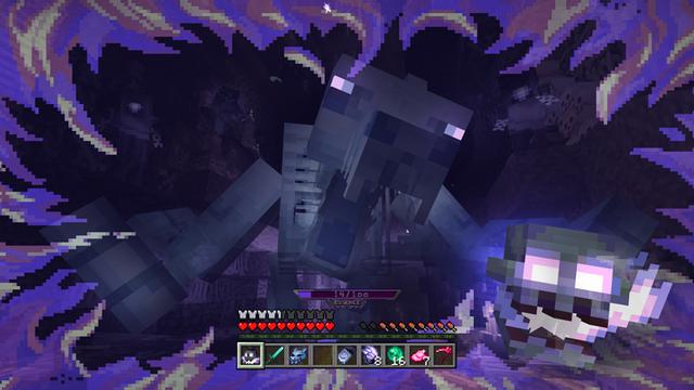 Screenshot of the Minecraft Bedrock Marketplace product Abyss Dimension created by Cyclone.