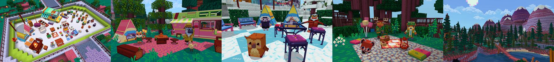 Panorama of the Minecraft Bedrock Marketplace product Animal Camp created by Cyclone.