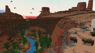 Screenshot of the Minecraft Bedrock Marketplace product Cowboy Country created by Cyclone.