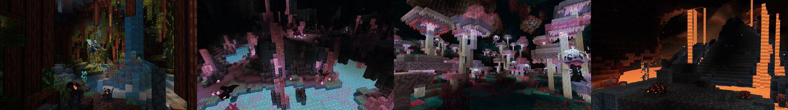 Panorama of the Minecraft Bedrock Marketplace product Deep Cave created by Cyclone.