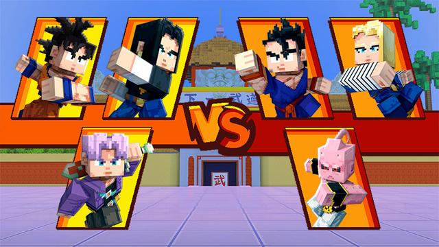 Screenshot of the Minecraft Bedrock Marketplace product Dragon Ball Z created by Cyclone.