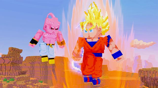 Screenshot of the Minecraft Bedrock Marketplace product Dragon Ball Z created by Cyclone.