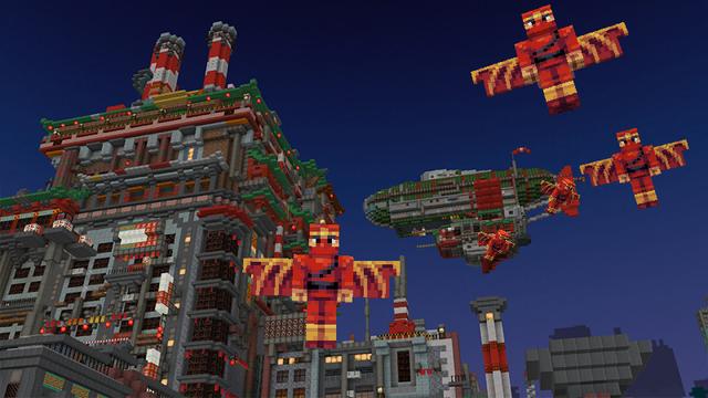 Screenshot of the Minecraft Bedrock Marketplace product Dragon City created by Cyclone.