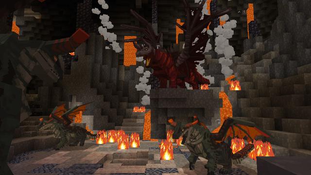 Screenshot of the Minecraft Bedrock Marketplace product Dragon Expansion created by Cyclone.