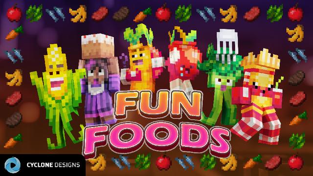 Thumbnail of the Minecraft Bedrock Marketplace product Fun Foods created by Cyclone.