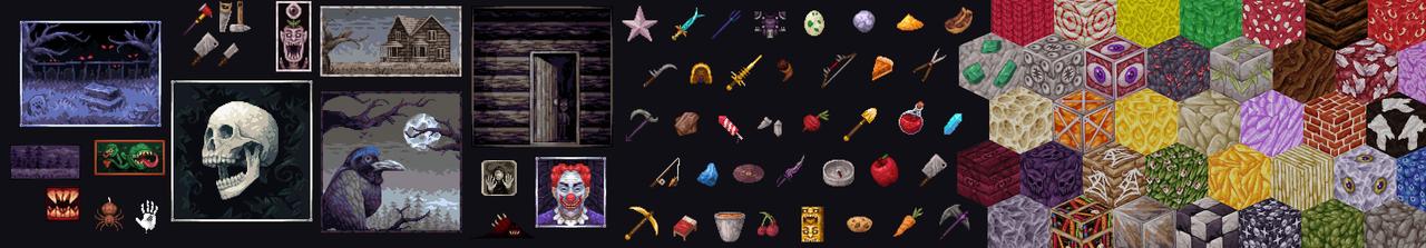 Panorama of the Minecraft Bedrock Marketplace product Horror Texture Pack created by Cyclone.