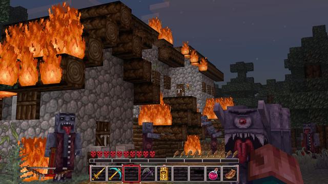 Screenshot of the Minecraft Bedrock Marketplace product Horror Texture Pack created by Cyclone.