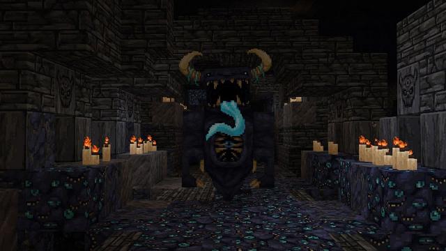Screenshot of the Minecraft Bedrock Marketplace product Horror Texture Pack created by Cyclone.