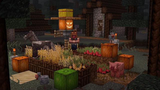 Screenshot of the Minecraft Bedrock Marketplace product Horror Texture Pack created by Cyclone.