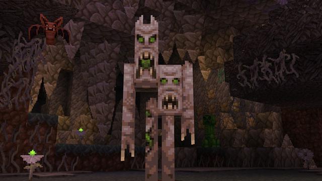 Screenshot of the Minecraft Bedrock Marketplace product Horror Texture Pack created by Cyclone.