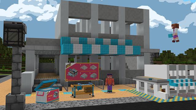 Screenshot of the Minecraft Bedrock Marketplace product How to Build: Town created by Cyclone.