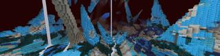 Panorama of the Minecraft Bedrock Marketplace product Ice Nether created by Cyclone.