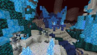 Screenshot of the Minecraft Bedrock Marketplace product Ice Nether created by Cyclone.