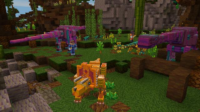 Screenshot of the Minecraft Bedrock Marketplace product Jurassic Steel created by Cyclone.