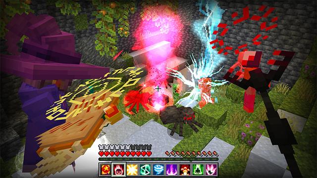 Screenshot of the Minecraft Bedrock Marketplace product Magic Spells created by Cyclone.