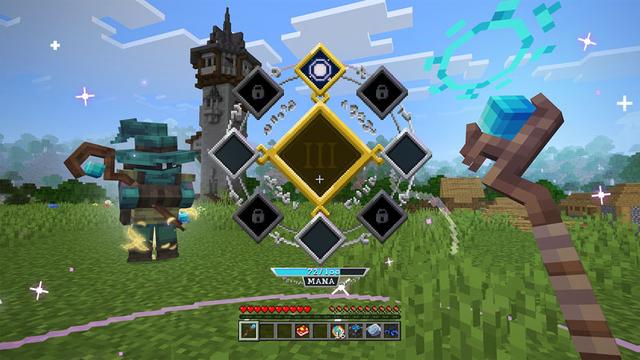 Screenshot of the Minecraft Bedrock Marketplace product Magic Spells Add-On created by Cyclone.