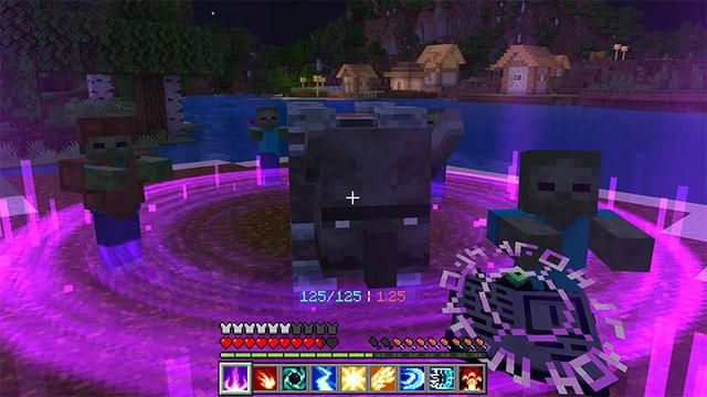 Screenshot of the Minecraft Bedrock Marketplace product Magic Spells created by Cyclone.