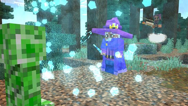 Screenshot of the Minecraft Bedrock Marketplace product Magic Spells created by Cyclone.