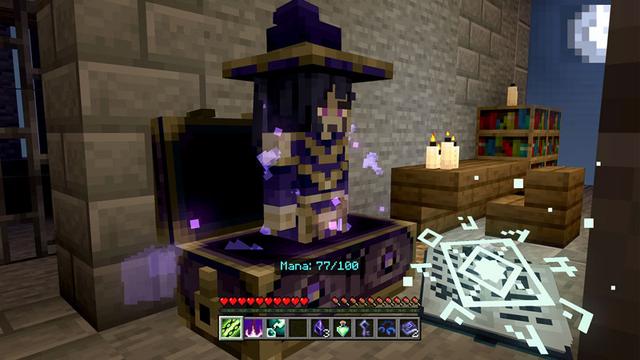 Screenshot of the Minecraft Bedrock Marketplace product Magic Spells created by Cyclone.