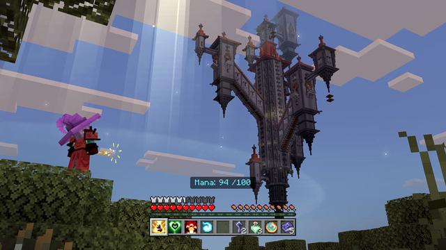 Screenshot of the Minecraft Bedrock Marketplace product Magic Spells created by Cyclone.