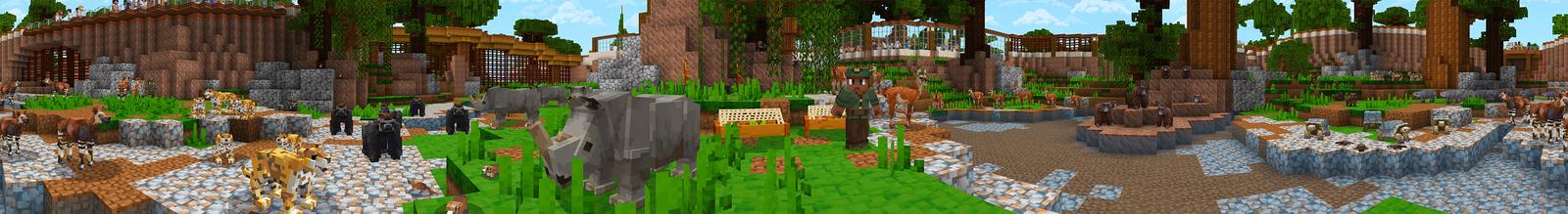 Panorama of the Minecraft Bedrock Marketplace product MINE ZOO 2 created by Cyclone.