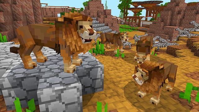 Screenshot of the Minecraft Bedrock Marketplace product MINE ZOO 2 created by Cyclone.
