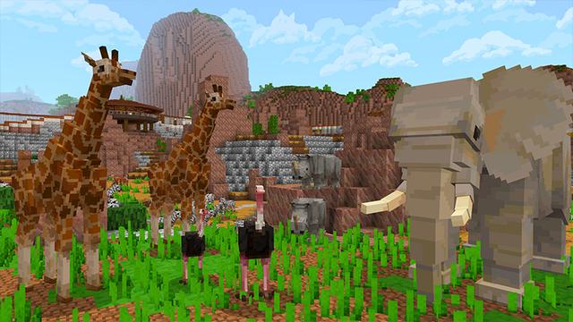 Screenshot of the Minecraft Bedrock Marketplace product MINE ZOO 2 created by Cyclone.