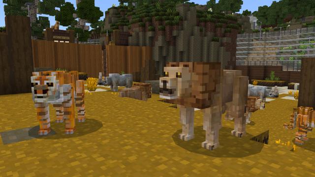 Screenshot of the Minecraft Bedrock Marketplace product Mine Zoo created by Cyclone.