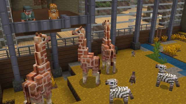 Screenshot of the Minecraft Bedrock Marketplace product Mine Zoo created by Cyclone.
