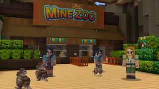Screenshot of the Minecraft Bedrock Marketplace product Mine Zoo created by Cyclone.