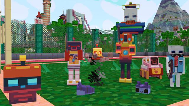Screenshot of the Minecraft Bedrock Marketplace product MOB CITY Mash-up created by Cyclone.
