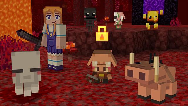 Screenshot of the Minecraft Bedrock Marketplace product Mob Pets Add-On created by Cyclone.