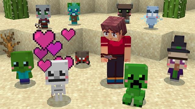 Screenshot of the Minecraft Bedrock Marketplace product Mob Pets Add-On created by Cyclone.
