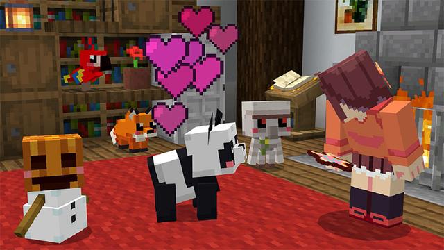Screenshot of the Minecraft Bedrock Marketplace product Mob Pets Add-On created by Cyclone.