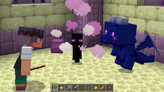 Screenshot of the Minecraft Bedrock Marketplace product Mob Pets Add-On created by Cyclone.