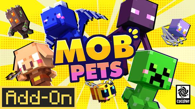Thumbnail of the Minecraft Bedrock Marketplace product Mob Pets Add-On created by Cyclone.