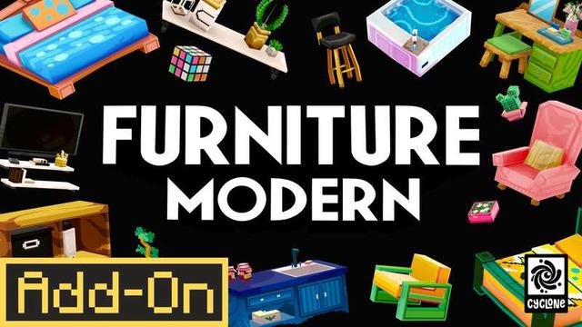 Thumbnail of the Minecraft Bedrock Marketplace product Modern Furniture created by Cyclone.