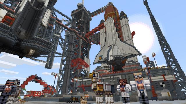 Screenshot of the Minecraft Bedrock Marketplace product Monsters and Robots Mash-Up created by Cyclone.