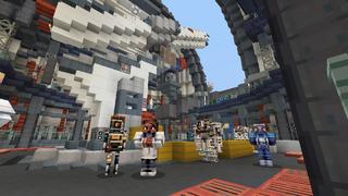 Screenshot of the Minecraft Bedrock Marketplace product Monsters and Robots Mash-Up created by Cyclone.