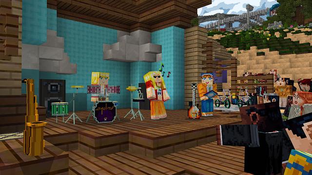 Screenshot of the Minecraft Bedrock Marketplace product Music Band Maker created by Cyclone.