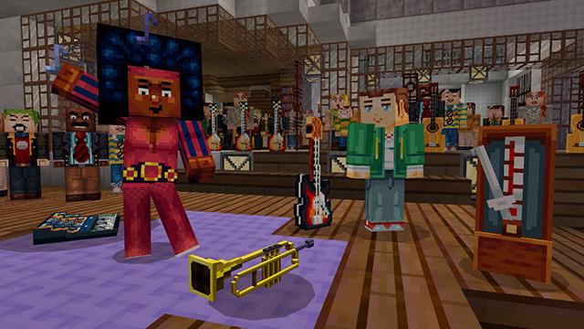 Screenshot of the Minecraft Bedrock Marketplace product Music Band Maker created by Cyclone.