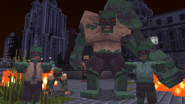 Screenshot of the Minecraft Bedrock Marketplace product Mutant Zombies created by Cyclone.