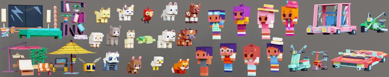 Panorama of the Minecraft Bedrock Marketplace product My Town created by Cyclone.