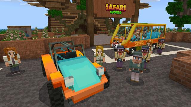 Screenshot of the Minecraft Bedrock Marketplace product Safari World created by Cyclone.