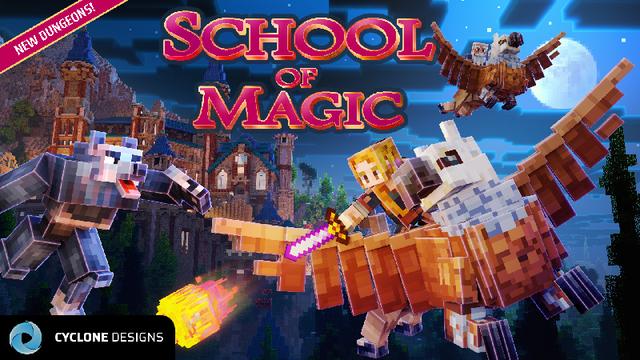 Thumbnail of the Minecraft Bedrock Marketplace product School of Magic created by Cyclone.